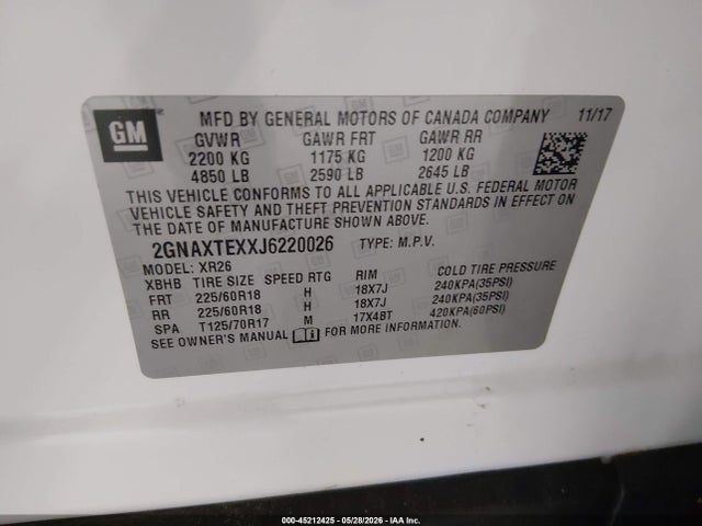 Chevrolet Equinox Lt