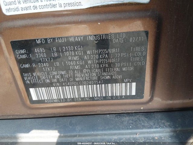 Subaru Outback 3.6r Limited