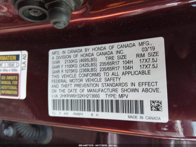 Honda CR-V Lx