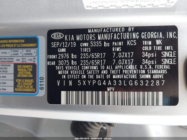 Kia Sorento 2.4l L