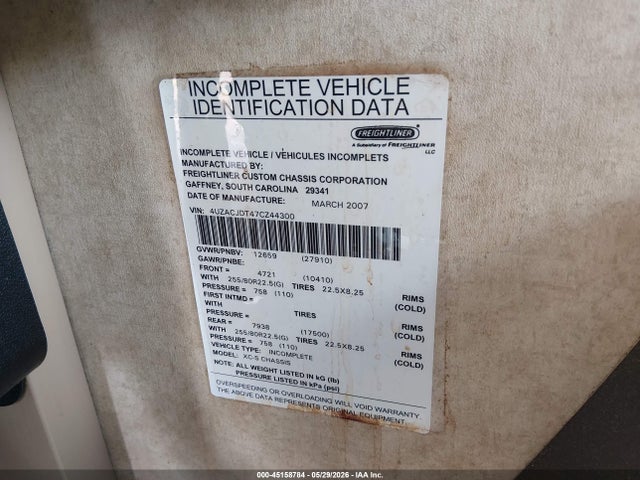 Freightliner Chassis X Line Motor Home