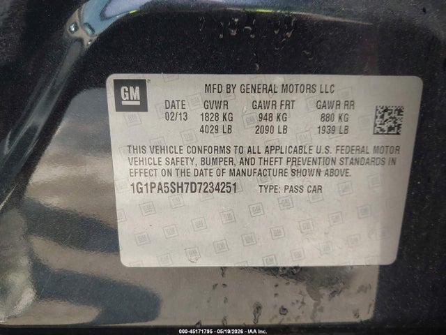 Chevrolet Cruze Ls Auto