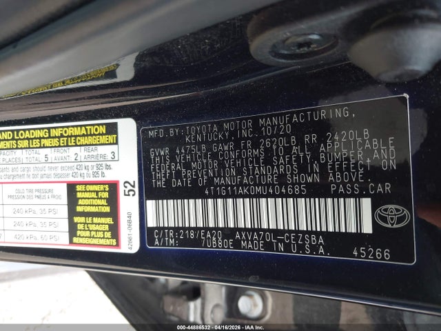 Toyota Camry Se