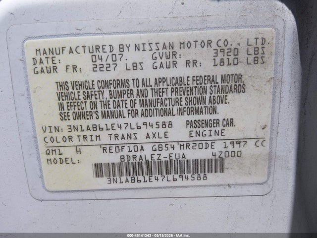 Nissan Sentra 2.0s