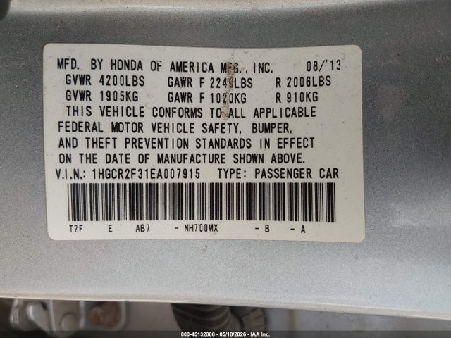 Honda Accord Lx