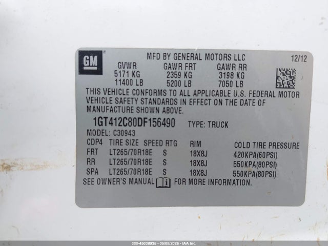 General Motors Sierra 3500HD Work Truck
