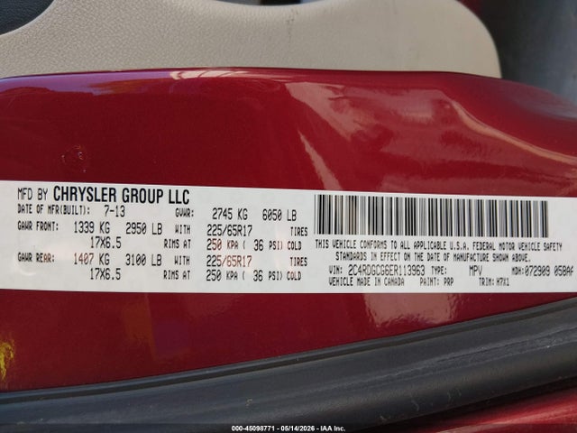 Dodge Grand Caravan Sxt
