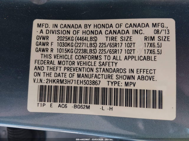 Honda CR-V Ex-l