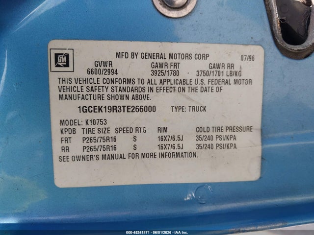 Chevrolet Gmt K1500
