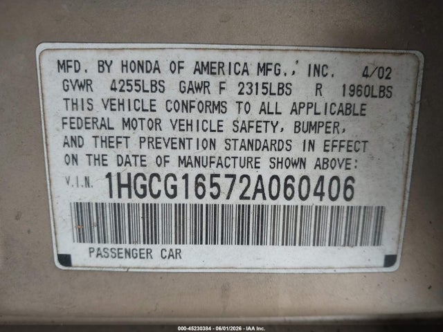 Honda Accord 3.0 Ex