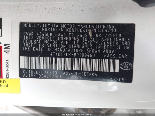 Toyota Camry Le