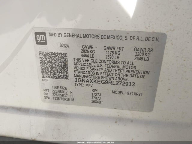 Chevrolet Equinox Fwd Lt