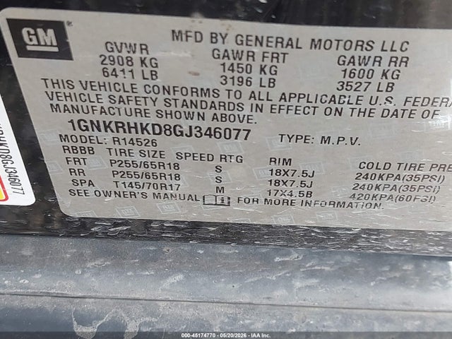 Chevrolet Traverse 2lt