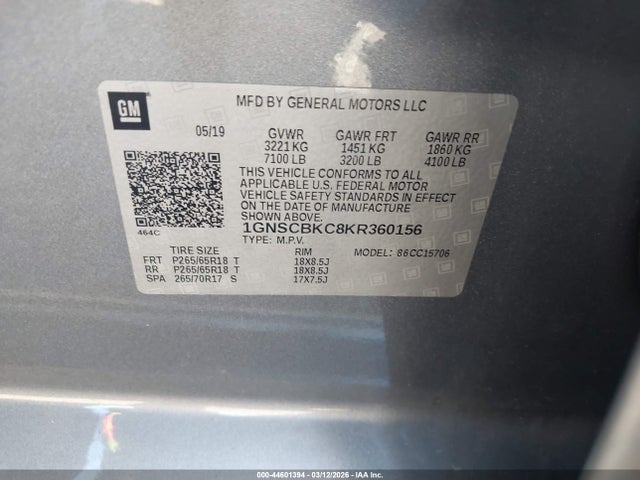 Chevrolet Tahoe Lt