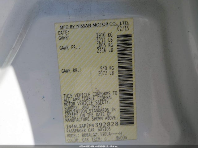 Nissan Altima 2.5 S