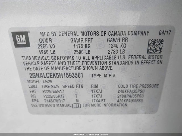 Chevrolet Equinox Lt