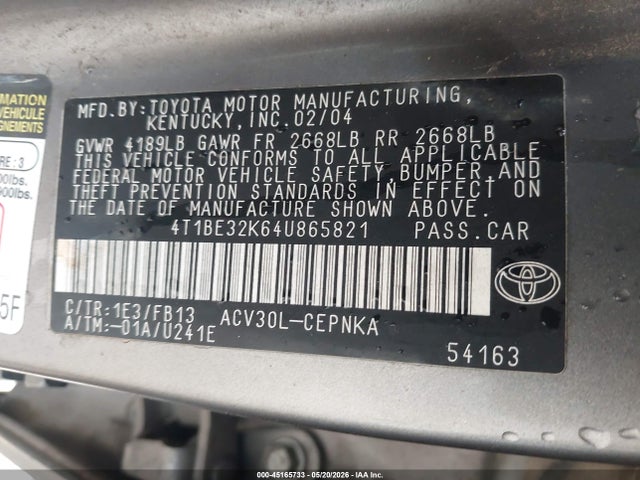 Toyota Camry Le