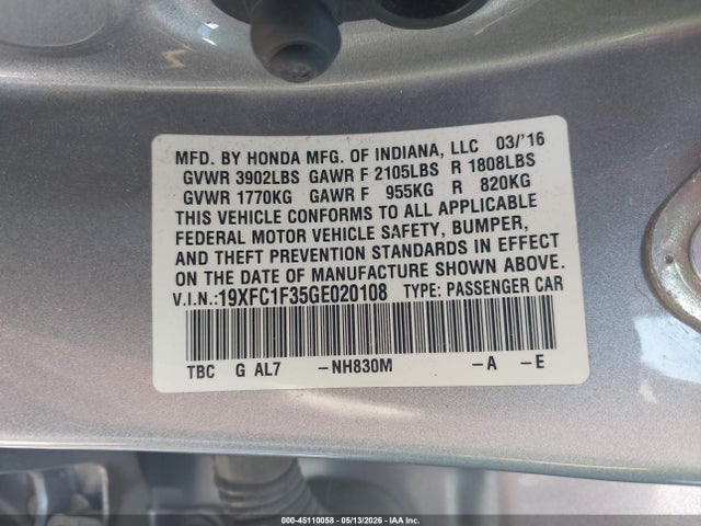 Honda Civic Ex-t