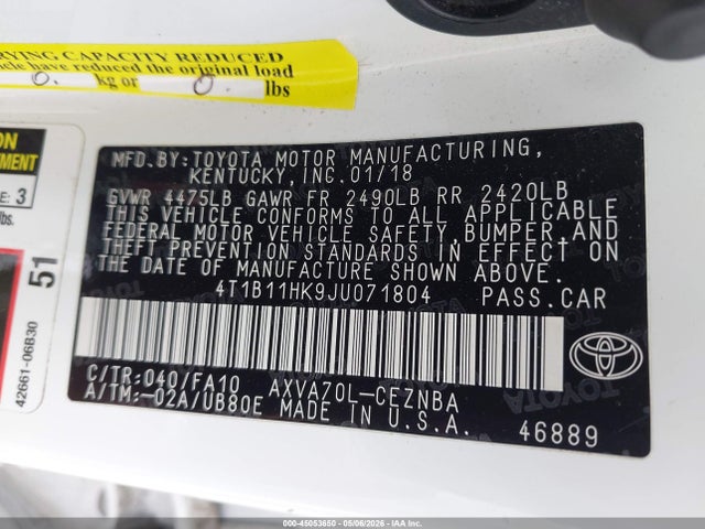 Toyota Camry Le
