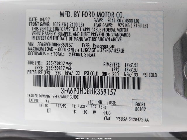 Ford Fusion Se