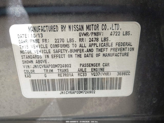 INFINITI G37 Journey