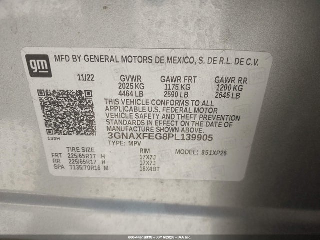 Chevrolet Equinox Fwd 1fl