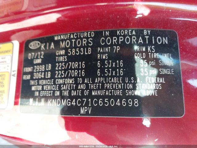 Kia Sedona Lx
