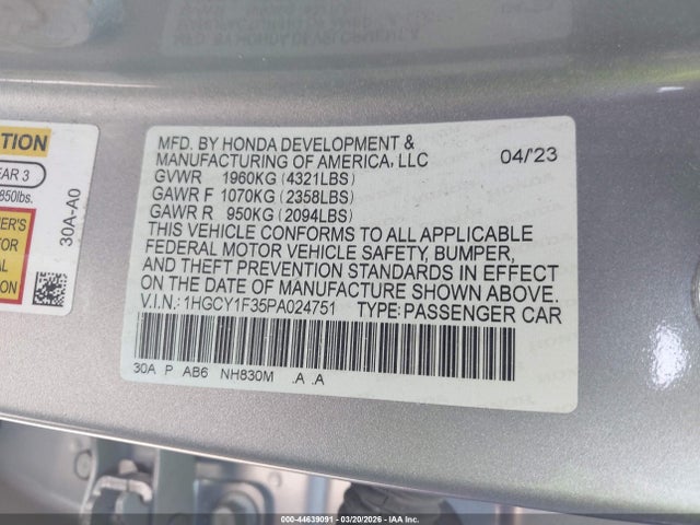 Honda Accord Ex