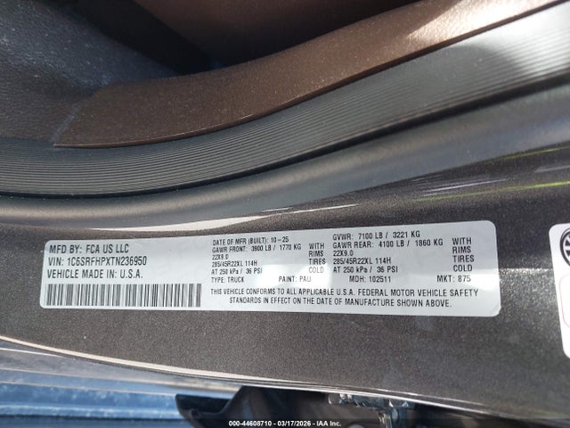 Ram 1500 Limited Longhorn  4x4 5'7 Box