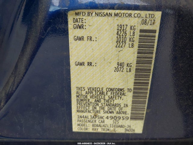 Nissan Altima 2.5 Sr