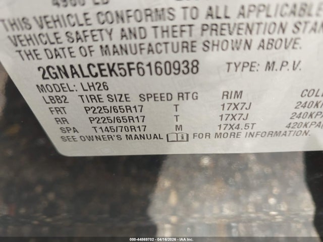 Chevrolet Equinox 2lt