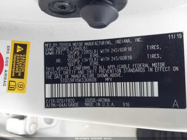 Toyota Highlander Le