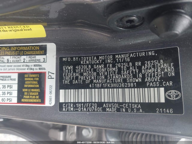 Toyota Camry Se