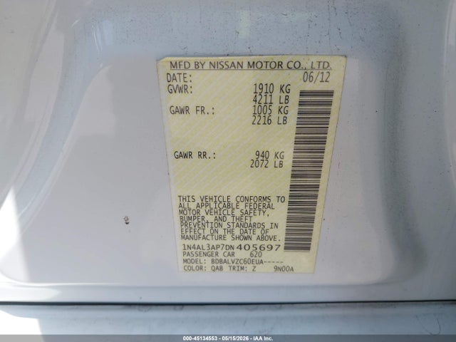 Nissan Altima 2.5 Sl