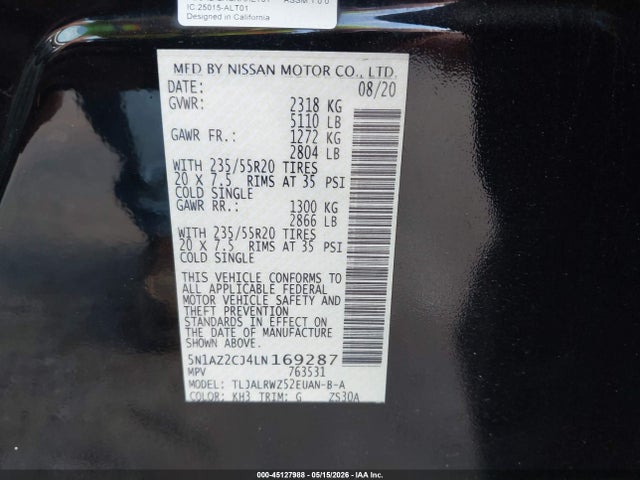 Nissan Murano Sl Fwd