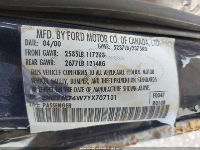 Mercury Grand Marquis Gs