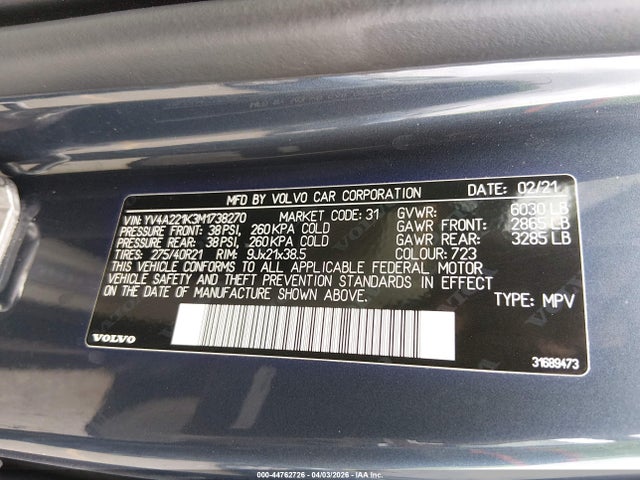 Volvo XC90 T6 Momentum 6 Passenger