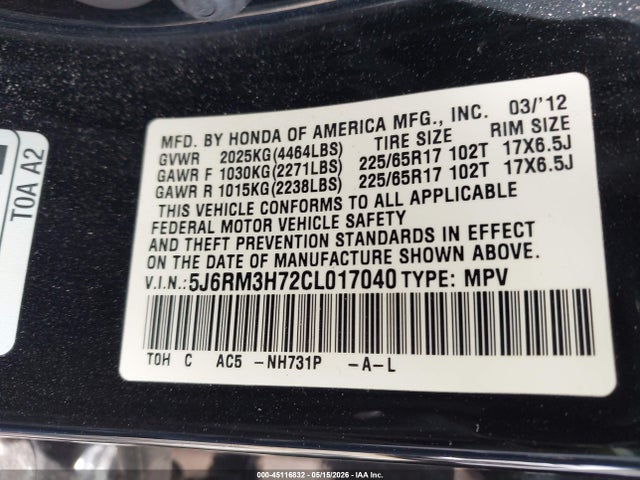 Honda CR-V Ex-l