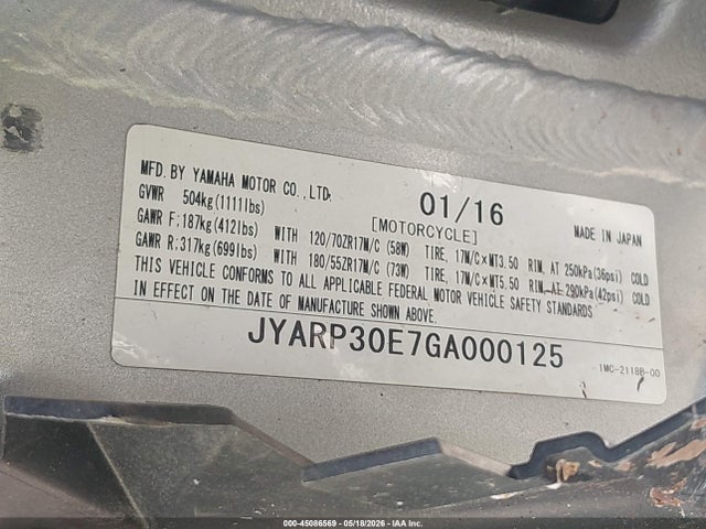 Yamaha Fjr1300 Ae