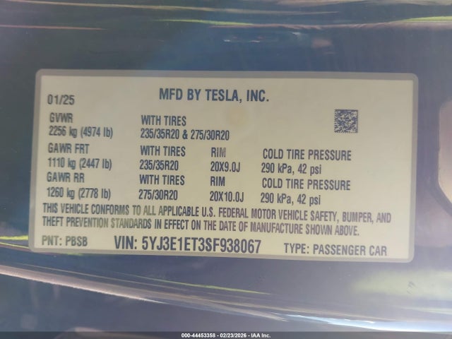 Tesla Model 3 Performance All-wheel Drive