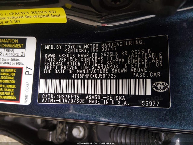 Toyota Camry Se