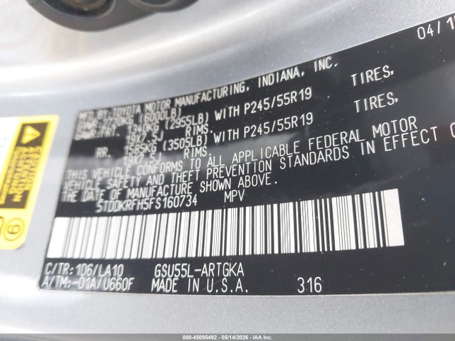 Toyota Highlander Limited V6