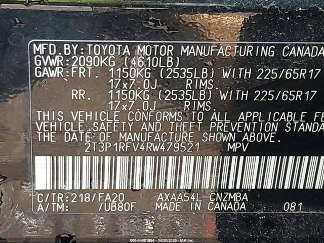 Toyota RAV4 Xle
