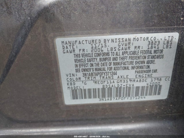 Nissan Sentra Sv