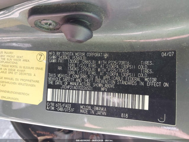 Toyota Highlander V6