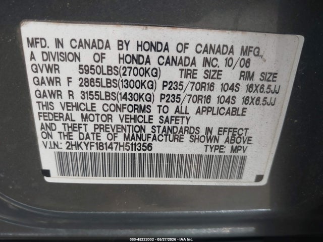 Honda Pilot Lx