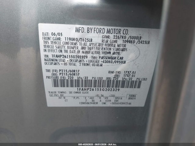 Ford Five Hundred Se