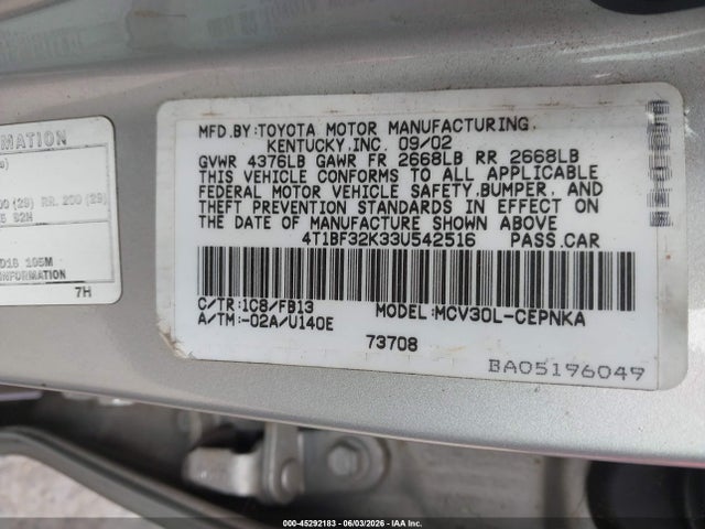 Toyota Camry Le V6