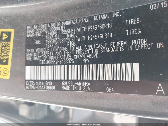 Toyota Highlander Xle V6