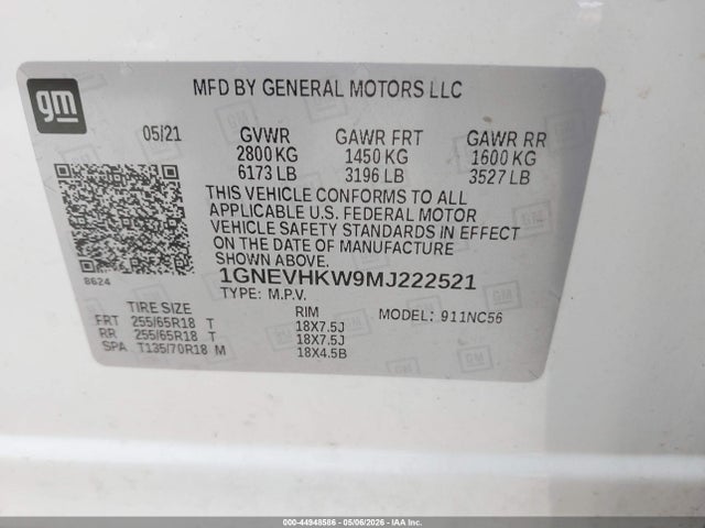 Chevrolet Traverse Awd Lt Leather